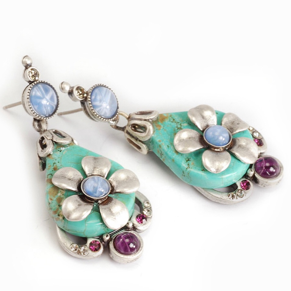 Belize Blue Turquoise Vacation Earring-Boutique